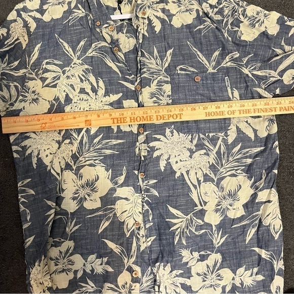 Men’s floral vacation spring break Hawaiian button down shirt Y2K shirt XLarge - Picture 5 of 7